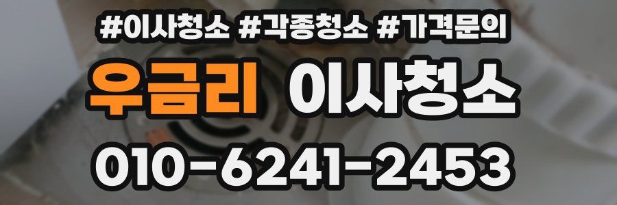 우금리 이사청소