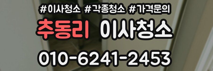 추동리 이사청소