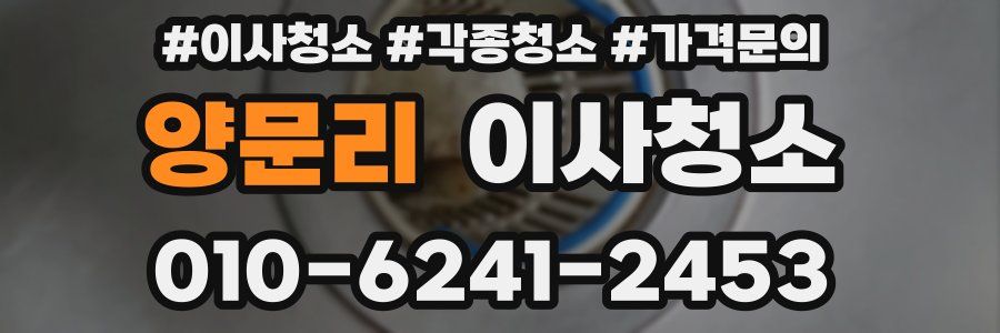 양문리 이사청소