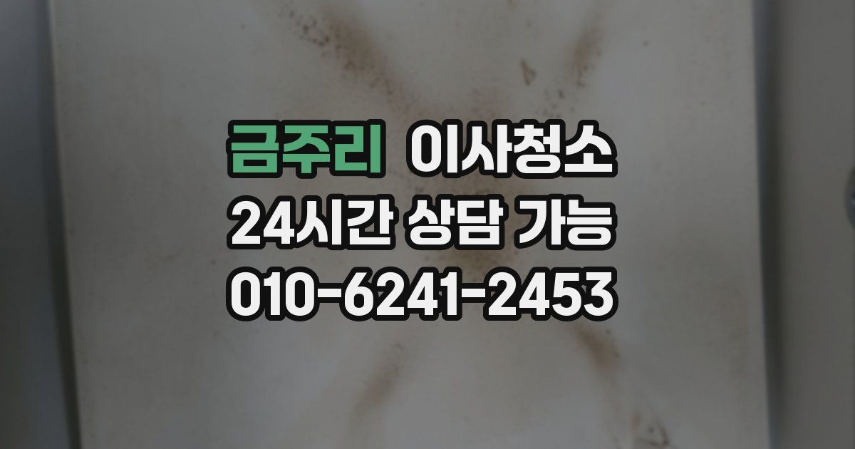 금주리 입주청소