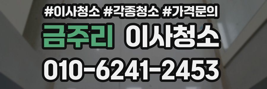 금주리 이사청소