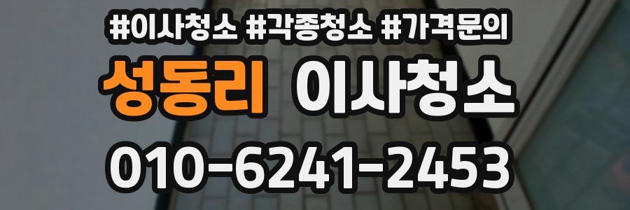 성동리 이사청소