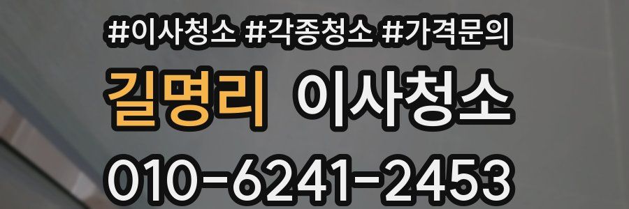 길명리 이사청소