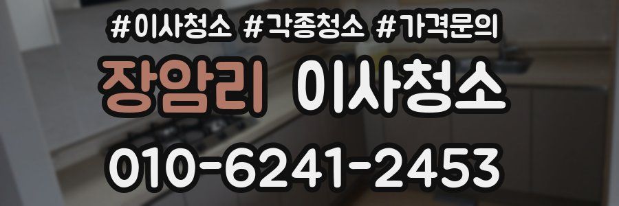 장암리 이사청소