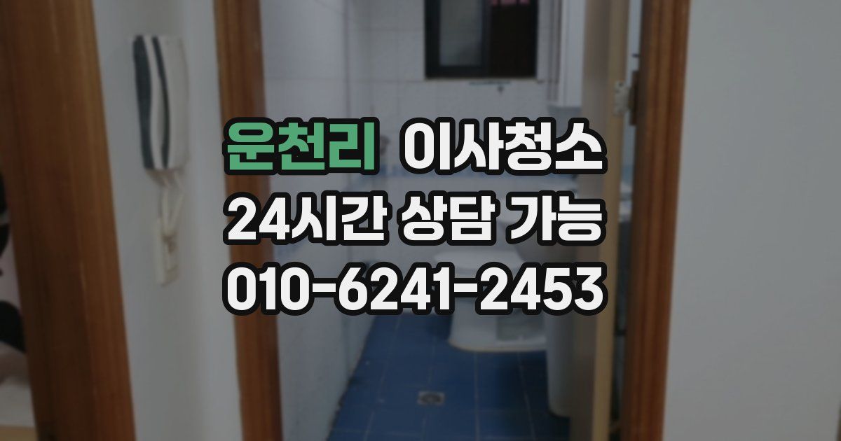 운천리 입주청소