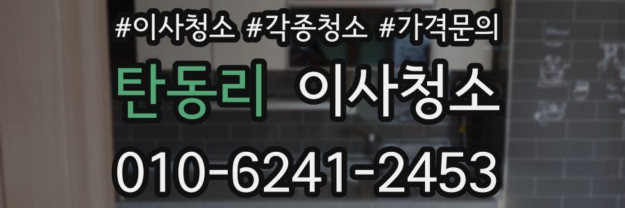 탄동리 이사청소