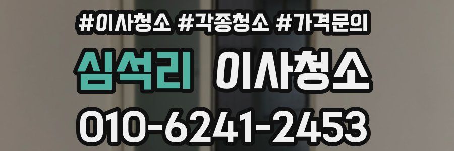 심석리 이사청소