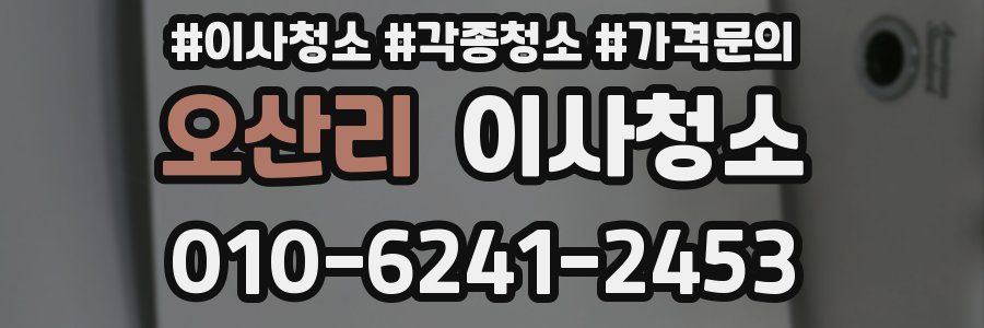 오산리 이사청소