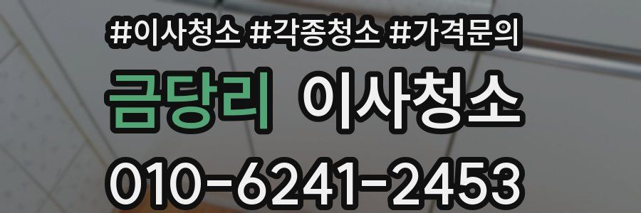 금당리 이사청소