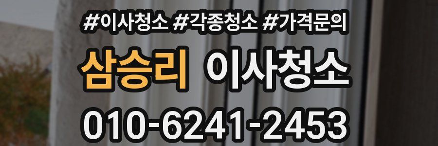 삼승리 이사청소