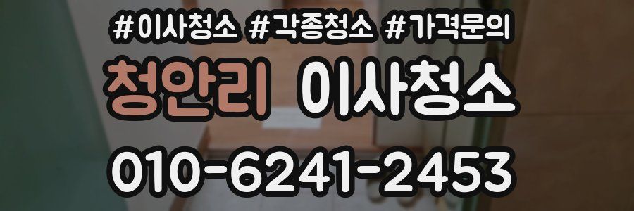 청안리 이사청소