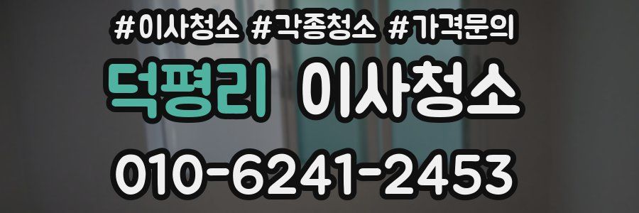 덕평리 이사청소