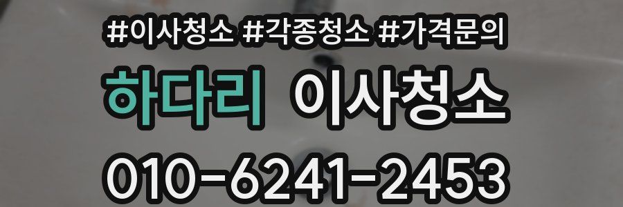 하다리 이사청소