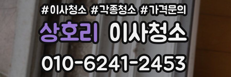 상호리 이사청소