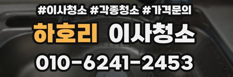 하호리 이사청소