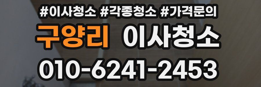 구양리 이사청소