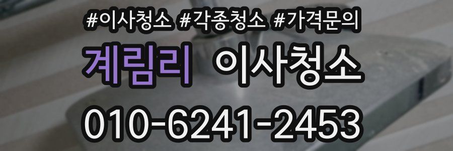 계림리 이사청소