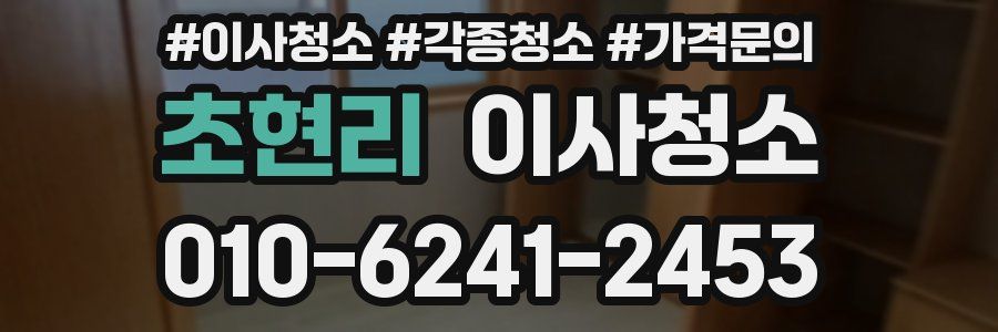 초현리 이사청소