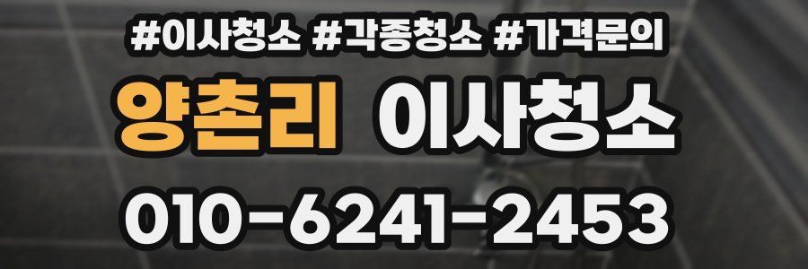 양촌리 이사청소