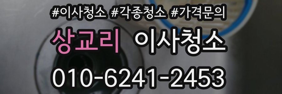 상교리 이사청소