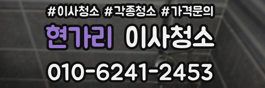 현가리 이사청소