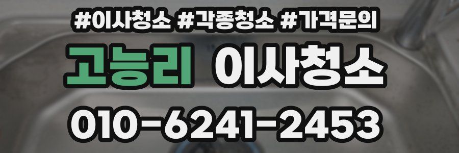고능리 이사청소