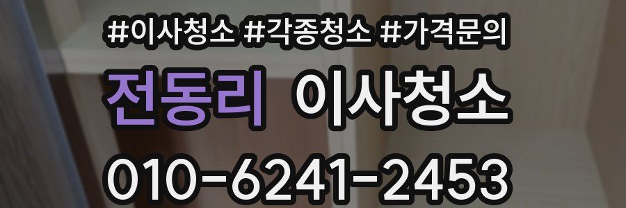 전동리 이사청소