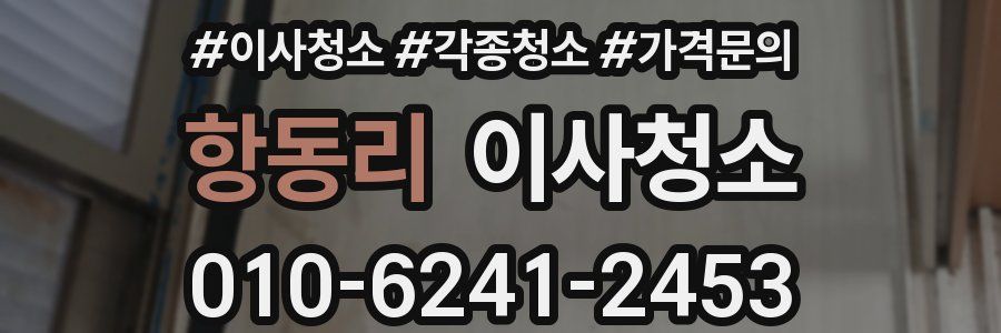 항동리 이사청소