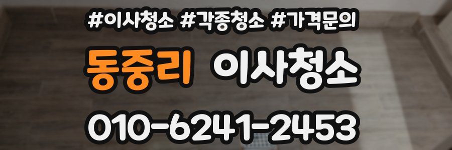 동중리 이사청소