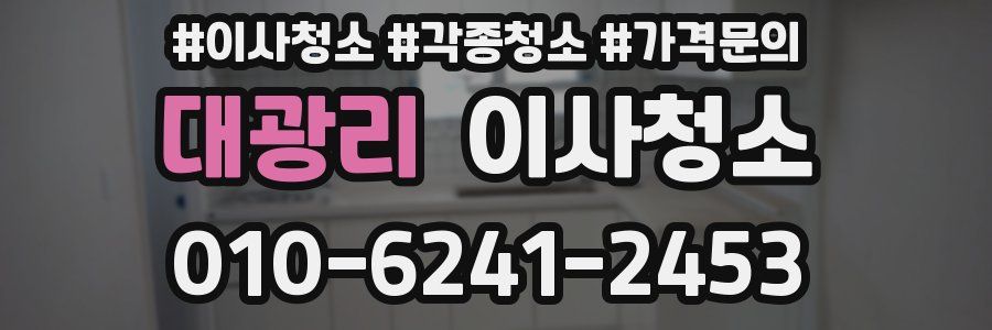 대광리 이사청소