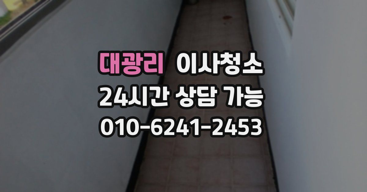 대광리 입주청소