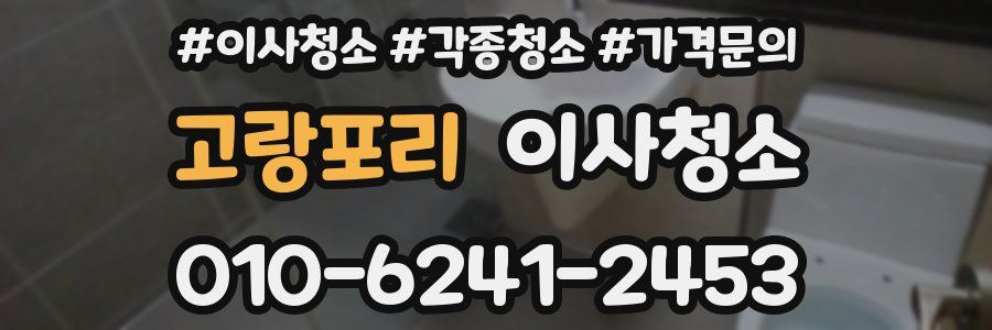 고랑포리 이사청소