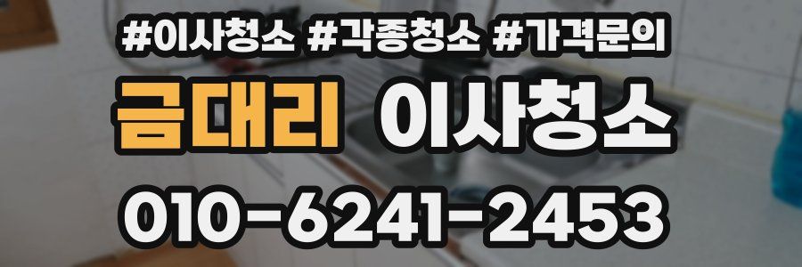금대리 이사청소