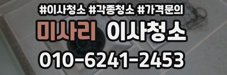 미사리 이사청소