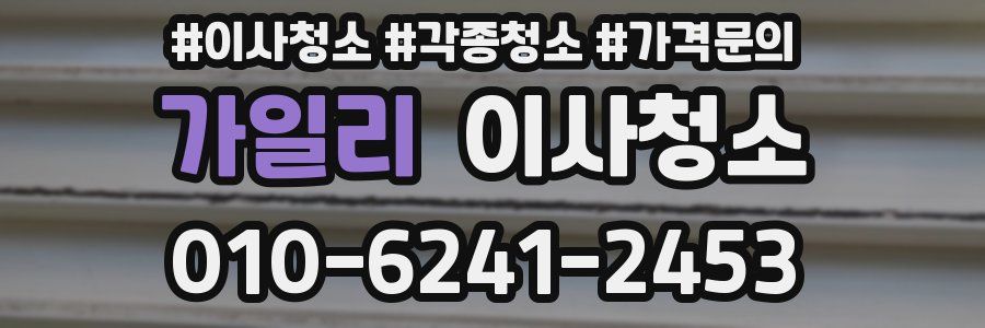 가일리 이사청소