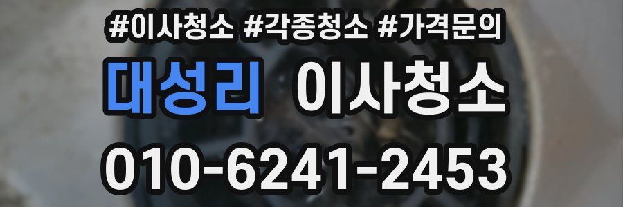 대성리 이사청소