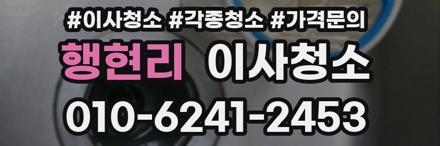 행현리 이사청소