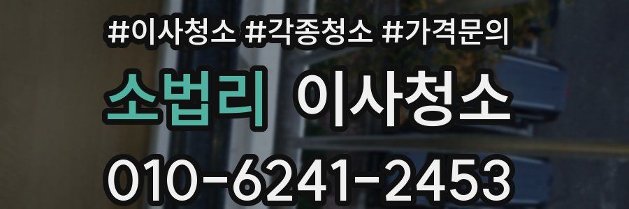 소법리 이사청소