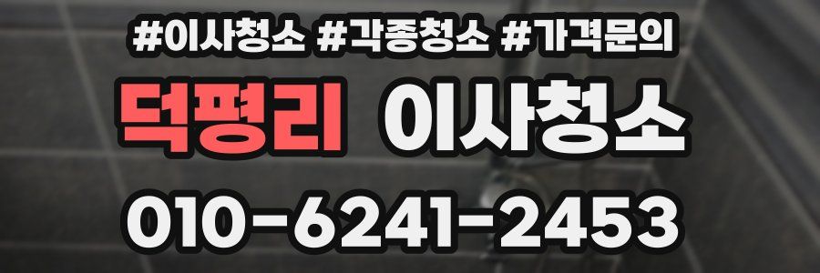 덕평리 이사청소