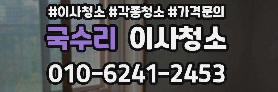 국수리 이사청소