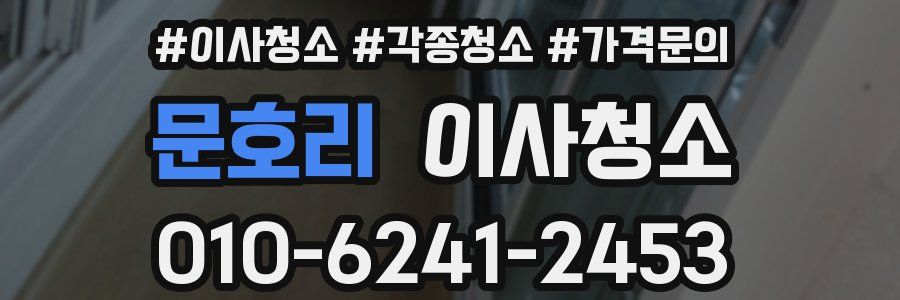 문호리 이사청소