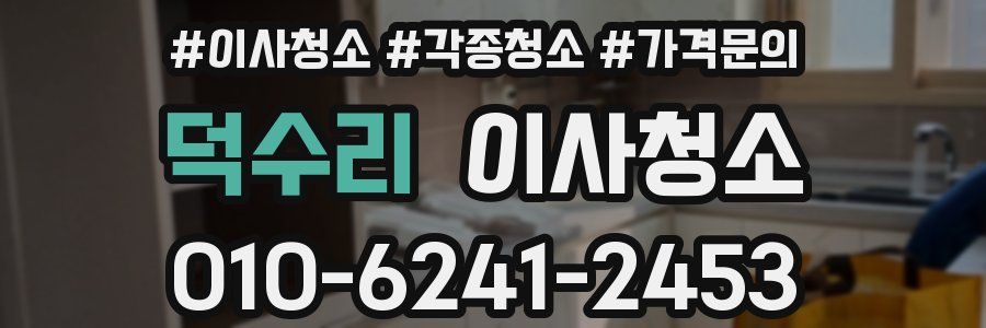 덕수리 이사청소