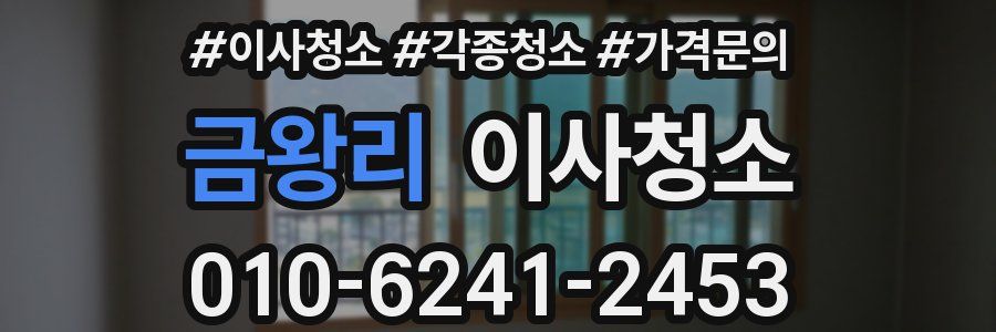 금왕리 이사청소