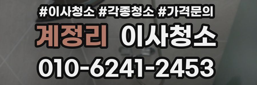 계정리 이사청소