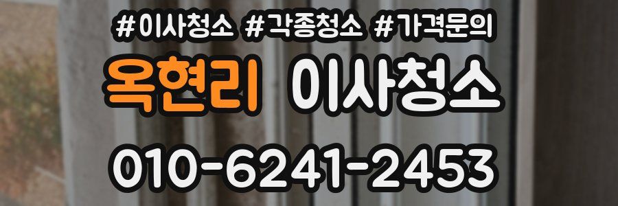 옥현리 이사청소