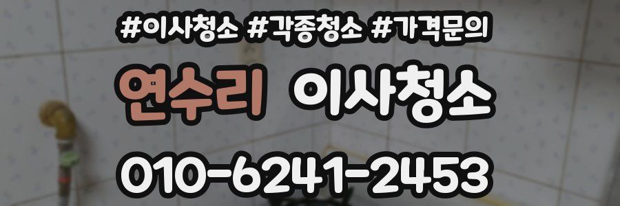 연수리 이사청소