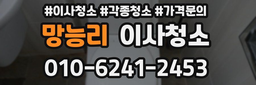 망능리 이사청소