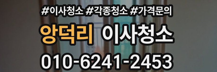 앙덕리 이사청소