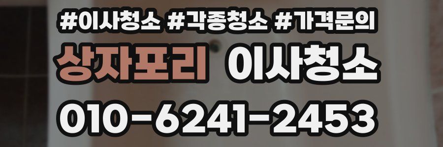 상자포리 이사청소