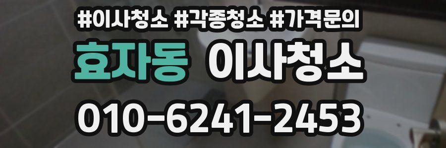 효자동 이사청소